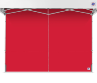 EZ-UP Seitenwand, Professional Mid-Zip, 2.5x2.5, Rot