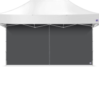 EZ-UP Seitenwand, Professional Mid-Zip, 3x4.5, Grau