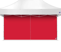 EZ-UP Seitenwand, Professional Mid-Zip, 3x4.5, Rot