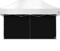 EZ-UP Seitenwand, Professional Mid-Zip, 3x4.5, Schwarz