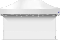 EZ-UP Seitenwand, Professional Mid-Zip, 3x4.5, Weiss